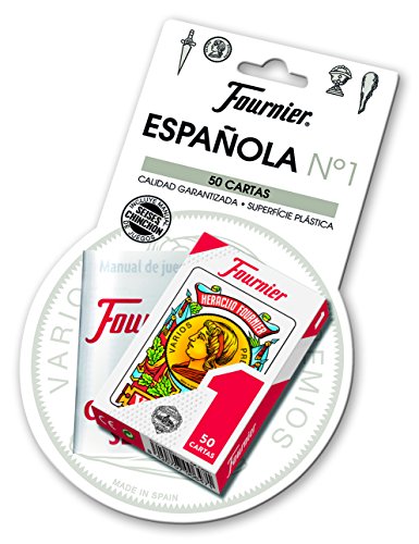 Fournier-Nº1-50 Baraja de Cartas Española + Reglamento Seises y Chinchón Multicolor (F24787 , color/modelo surtido